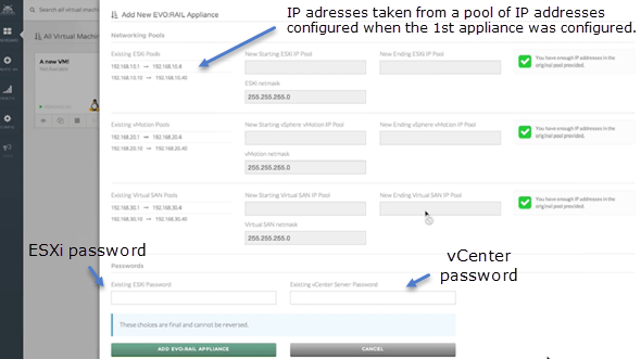 VMware EVO:RAIL - adding another appliance