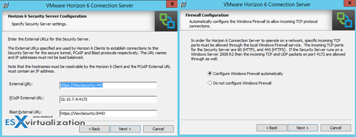 VMware Horizon View Security server Installation 