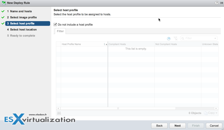 AutoDeploy vSphere 6.5 and Selection Host Profile