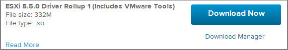 VMware ESXi™ 5.5.0 Driver Rollup 1