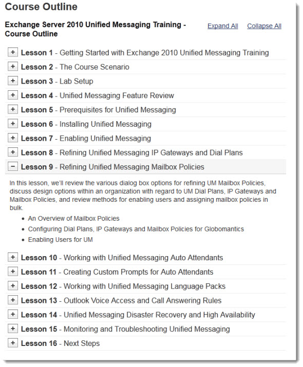 Exchange 2010 Unified messaging