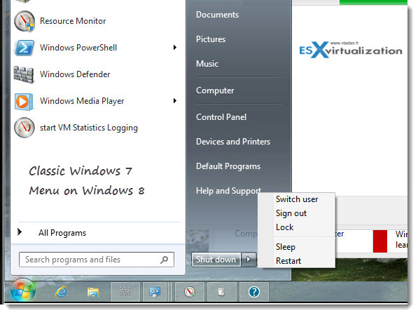 Explorer 7 on Windows 8