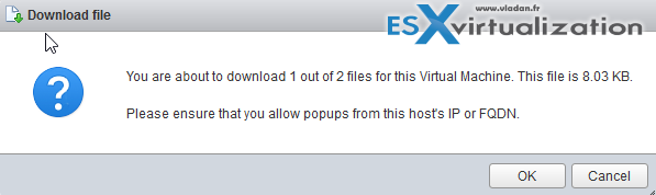 Export ESXi Nested VM as OVF