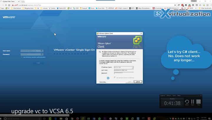 How to Migrate Windows Based vCenter to VCSA 6.5