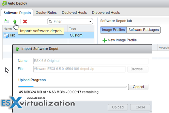 VMware vSphere 6.5 ImageBuilder and Autodeploy