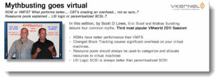 Mythbusters Goes Virtual - Free Paper - 3rd Most popular VMworld 2011 session