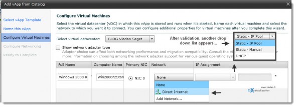 Private Virtual Cloud Datacenter Connection at Stratogen - vApp