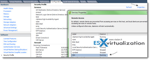 Enable SSh on VMware ESXi through GUI