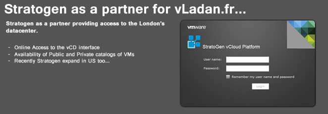 Stratogen as a partner providing me with an access to a dedicated private cloud powered by vCD