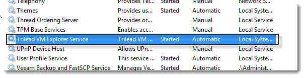 Trilead VM Explorer - a service