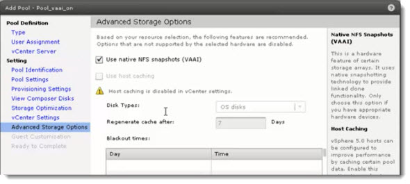 VMware View 5.1 - VAAI and the hardware acceleration