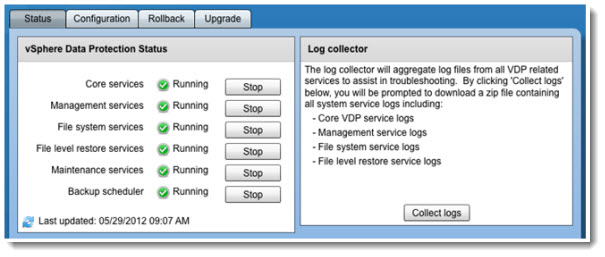 vSphere Data Protection - VDP - configure is in “maintenance mode” 