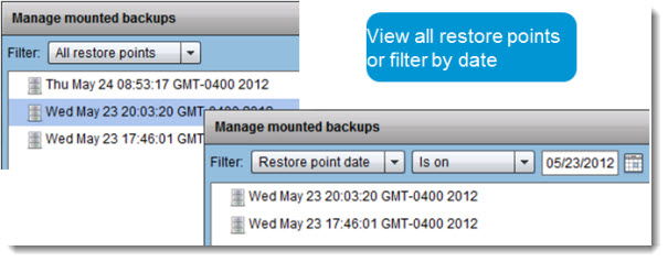 vSphere Data Protection - Restore Individual files from backup