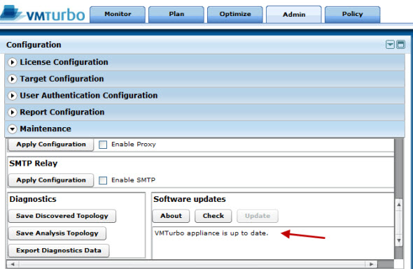 VMTurbo  Community Edition Update in 2 clicks