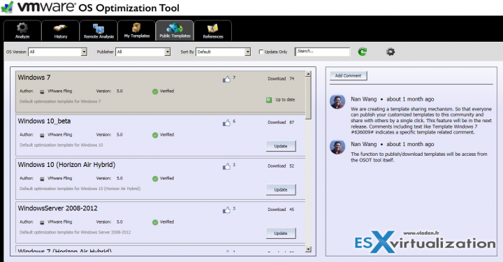 VMware OS Optimization Tool