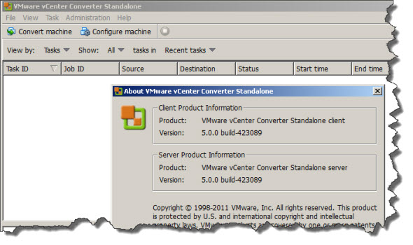 VMware vCenter Converter 5 standalone