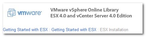 VMware vSphere Oline book for vSphere