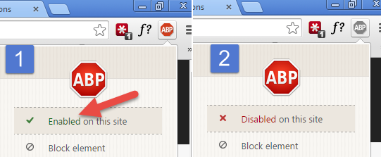 AdblockPlus - How to whitelist a site