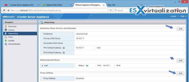 VMware vCenter Server 6.0 U1 (VCSA) - How to install, configure