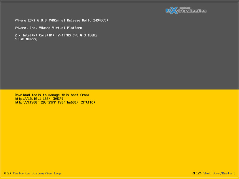 Upgrade your existing installation of ESXi 5.x via ISO