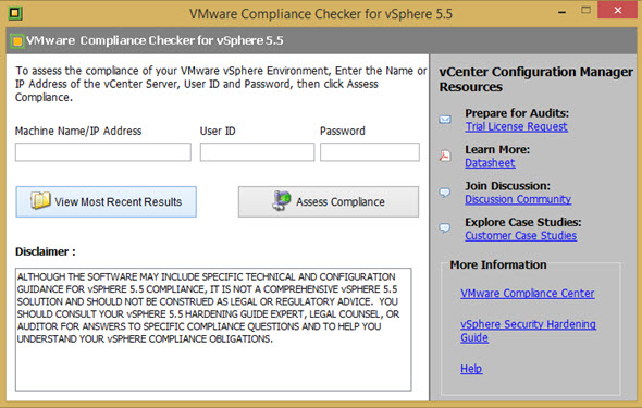 VMware Compliance Checker