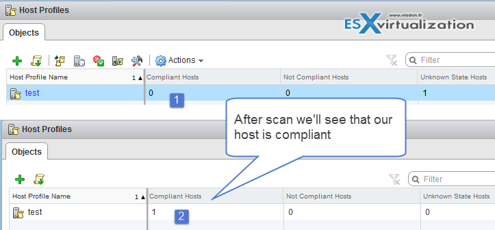 How to check Host profile compliance