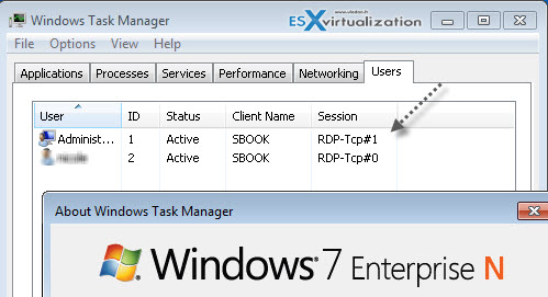 Two or more remote connections to Windows 7 box