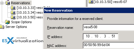 Reservation DHCP