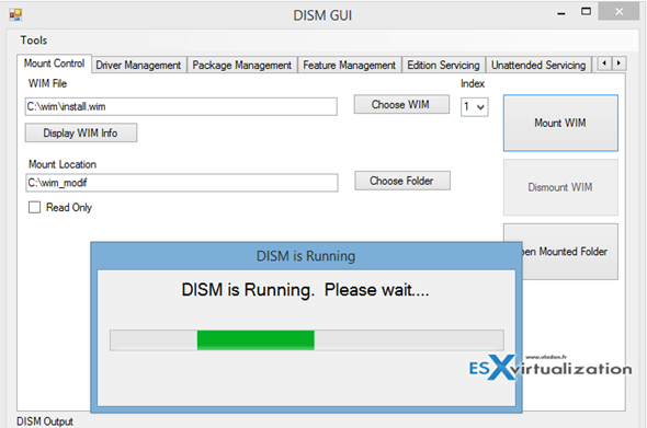 DISM GUI 4.0 - Free tool to manage WIM images