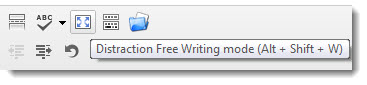 Wordpres Distraction Free Writing