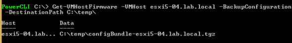How-to Backup Configuration of ESXi host with PowerCLI