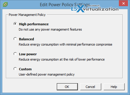 High Performance Power Policy to get the Best possible Performance