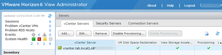 VCP6-DTM Objective 1.5 – Prepare Environment for Horizon (with View)