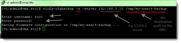 How-to backup ESXi4.1 configuration