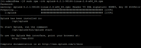 How to install and configure Splunk as a destination for ESXi log files