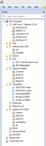 VMware Workstation Inventory - All local VMs