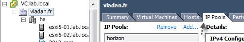 IP pools at the datacenter level - VMware vSphere