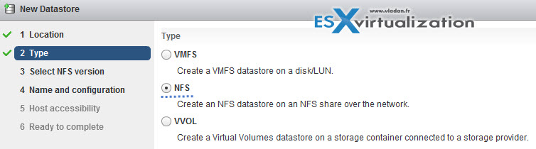 Add NFS Datastore