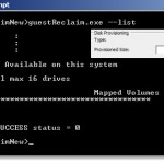 Shows no mapping for the disks