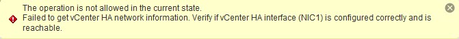 vCenter 6.5 (VCSA) HA advanced configuration how-to