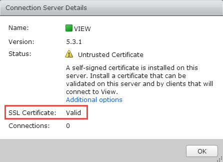 Export certificate to import it into Trusted root certificate store