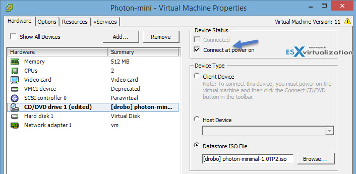 VMware Photon OS how to install on vSphere