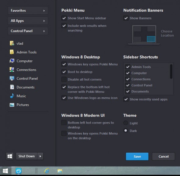 Another Free Start Menu for Windows 8
