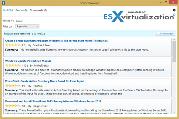 Microsoft PowerShell Script Browser