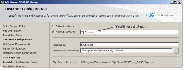 VMware Mirage - Installation SQL Server 2008 R2 Express Edition