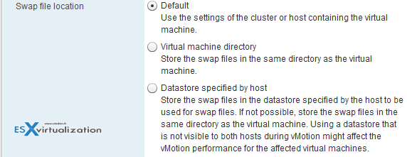 Change default swap file location