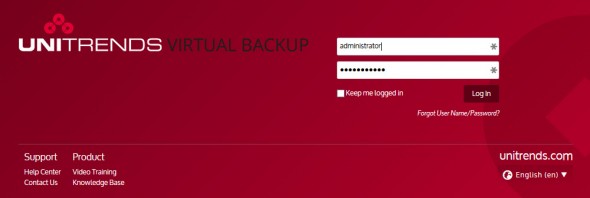 Unitrends Virtual Backup 8.0