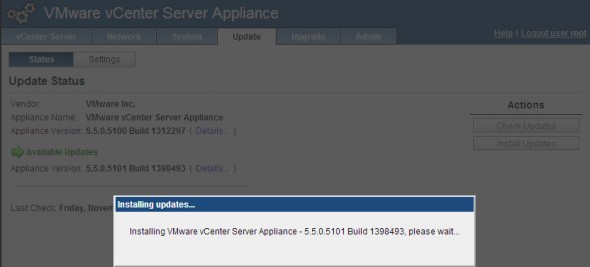 vCenter Server 5.5.0a release