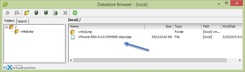 How to upgrade ESXi 5.x to ESXi 6.0 standalone via Command line