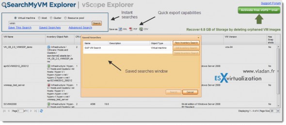 vOps-server Explorer - 2.in One Free tool - now with SeachMy VM Explorer